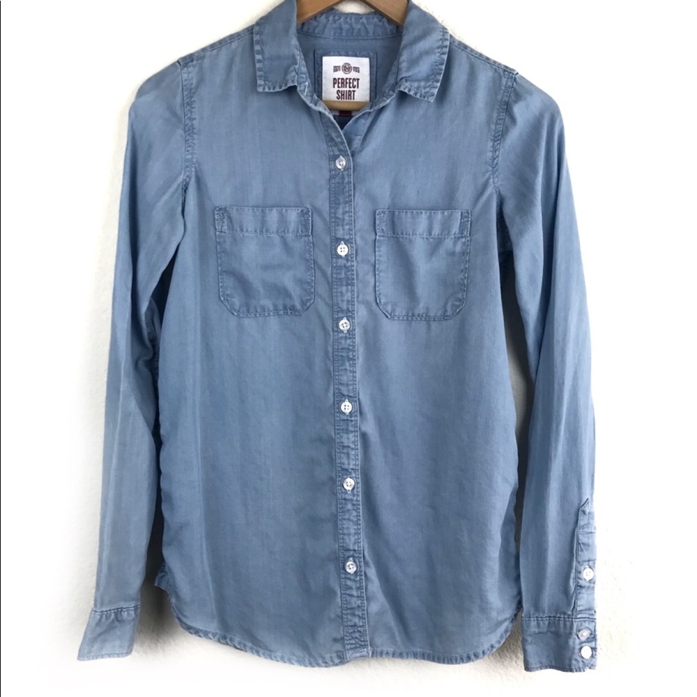 SO Chambray Button Down Sz XS